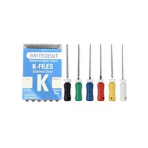 BRITEDENT K-Files 21mm #15-40 Stainless Steel 6/Pk K211540 - £2.99 GBP