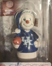 Kentucky Wildcats Football 4 in Snowman W/ Box  Decorative Ornament  - £11.79 GBP