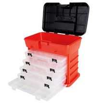 Storage Tool Box - Portable Multipurpose Organizer With Main Top Compart... - £24.26 GBP