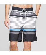 Goodfellow &amp; Co™ Board Shorts ~ Men&#39;s Size XL ~ 9&quot; Inseam ~ Black Stripe - $42.10 CAD