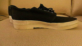 Vintage Calvin Klein Black Sneakers with Small Heel size 8M c 2000 NF - £7.11 GBP