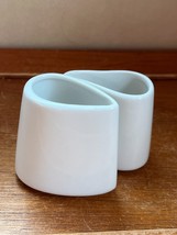 Lot of Teaforte Miniature White Porcelain Scandinavian Style Creamer and Sugar – - £9.05 GBP