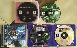 Lot (5) PlayStation Games: NHL Championship, Sim City 2000, Spec Ops, Rainbow 6 - £15.27 GBP