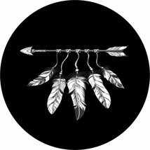 Feathers and Arrow Spare Tire Cover ANY Size, ANY Vehicle,Trailer RV - $113.80