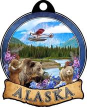 Alaska with Grizzly Bear and Cubs Christmas Tree Ornament - €9,49 EUR
