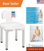 Adjustable Shower Chair with Backrest for Seniors – Supports Up to 400lbs - $1,372.93 MXN