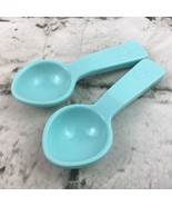 Vintage 80’s Fisher Price Fun With Food Replacement Spoons Lot Of 2 Blue... - £9.46 GBP