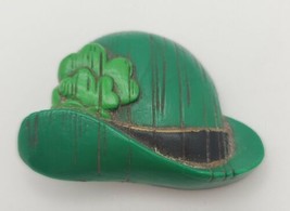 Vintage Hallmark Cards Irish Derby Leprechaun Hat Shamrock Pin St. Patrick&#39;s Day - $16.63