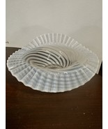 Beautiful Fenton opalescent White Swirl Dish/Bowl - $70.18 CAD
