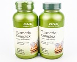 GNC Herbal Plus Turmeric Complex Vegetarian Capsules 100ct Lot of 2 BB03/25 - $28.01