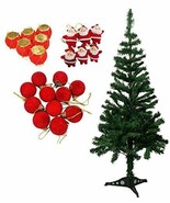 Red Theme Christmas Tree Hanging Ornaments 2 Ft Artificial Christmas Tre... - $814.00 MXN