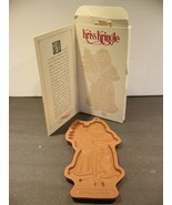 Longaberger Pottery Kriss Kringle Christmas Cookie Mold 1991 Limited Edi... - €11,75 EUR