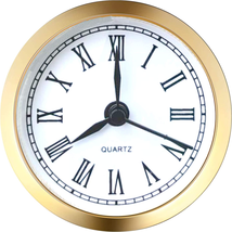 Mini Clock Insert 2.4 Inch (61 Mm) round Quartz Clock Fit-Up Movement Miniature  - £10.88 GBP