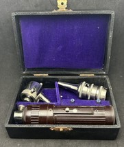 Antique 1900’ Medical Device Otoskop 99 Blue Sapphires Original Box Full... - $153.45