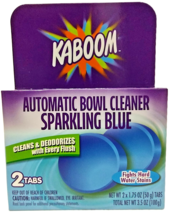 (3 Boxes) newKABOOM Automatic Toilet Bowl Cleaner &amp; Deodorizes S.Blue 2T... - $21.77