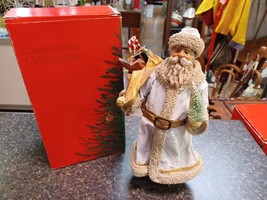 Clothtiques Possible Dreams White Coat Russian St. Nicolas Santa 713036 In Box - £23.67 GBP