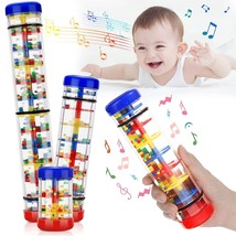 3 Pieces Rainmaker Rain Stick For Baby Shaker Sensory Auditory Musical Instrumen - £23.97 GBP
