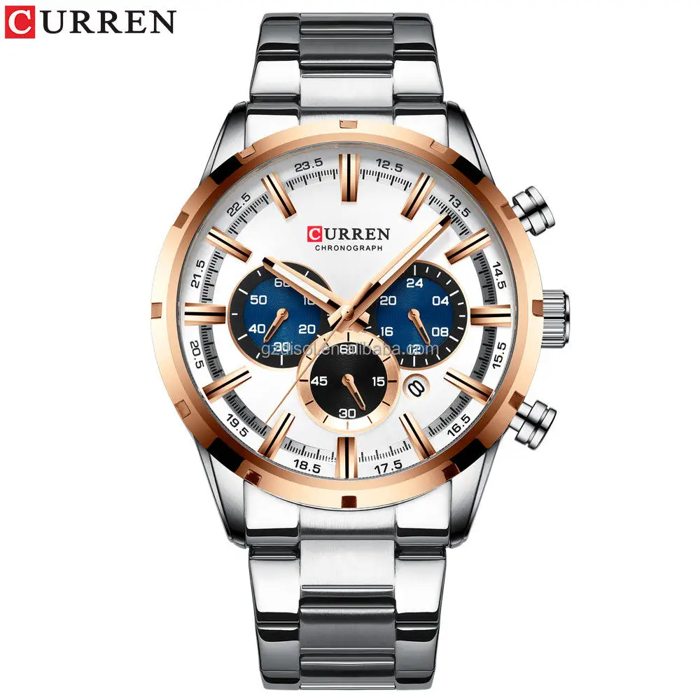 Relojes Hombre Curren 8355 Original Brand Chronograph Mens Watches Luxury Men  1 - £26.10 GBP