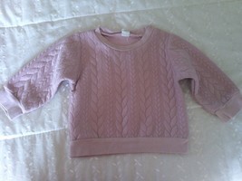 shein pink long sleeve sweatshirt top baby girl age 3-6 months 62-68cm - £2.89 GBP