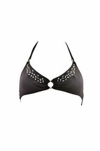 Agent Provocateur Womens Bikini Top Sparkly Strappy Black Size Ap 4 - £132.48 GBP