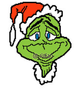 DR SEUSS GRINCH Christmas Potrait Cross Stitch Pattern - £2.35 GBP