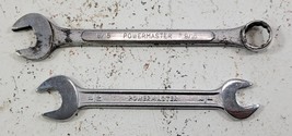 *PV15) Mixed Lot of 2 Vintage Powermaster Open Closed Box Wrenches Tools - £7.73 GBP