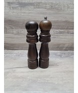 Vintage Wood Salt and Pepper Shakers Mid Century Modern - $14.52