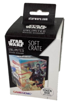 Star Wars Soft Crate Token Box Mandalorian Moff Gideon Holds 60 Card Dec... - $9.89