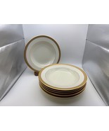 Set of 6 Mikasa Fine China PALATIAL GOLD Rim Soup Bowls - $1,564.04 MXN