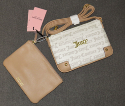 Juicy Couture beige crossbody with pull out pouch, NWT - £31.84 GBP