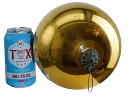 c1880&#39;s 7.5&quot; Antique Kugel Christmas ornament Mercury glass ball - £515.63 GBP