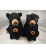 Stuffed Animal Black Bear Family Lot of 4 Wild Republic and Aurora  - £23.22 GBP