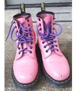 Dr. Martens Doc 1460 Pascal Pink Fashion Boots 8 Eyelets Women’s SZ 6 US - $65.00