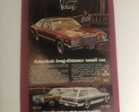 1977 Plymouth Volare’ Automobile Print Ad Vintage Advertisement Pa10 - $7.91