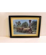 VINTAGE RAILROAD POSTERS/PRINTS -EARLY LAFAYETTE STEAM PICTURE - FRAMED ... - $10.53 CAD