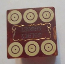 Vintage Golden Nugget Bullseye design Dice Die Vintage Casino souvenir - £7.57 GBP