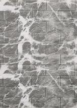 Dundee Deco PJ2234 Grey, Off White Faux Marble Bricks 3D Wall Panel, Peel and St - £10.33 GBP+