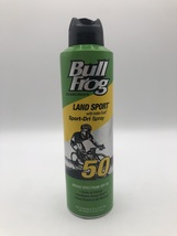 Bullfrog Sunscreen Land Sport-Dri Spray SPF50 6 oz Discontinued Bs189 - £14.87 GBP