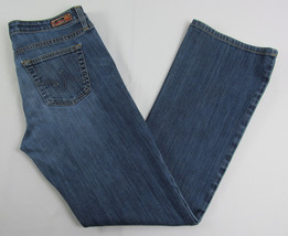 AG Jeans Adriano Goldchmied Jessie Curvy Boot cut USA Made Blue Womens 29 R - $26.68