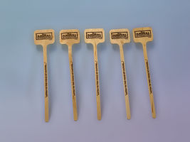Disney Animal Kingdom Wooden Stir Sticks Set of 5 Vintage Logo - $3.99