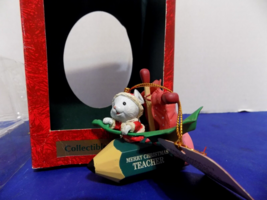 Trim A Home PREMIUM Christmas Ornament  &quot;Santa Mouse Pencil Teacher&quot; Vin... - $14.03