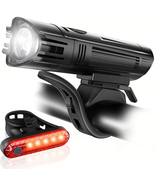 Ultra Bright USB Rechargeable Bike Light Set, Powerful Bicycle Front Hea... - $466.30 MXN