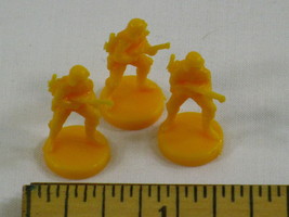 Fortress America Game Parts 3x Yellow Infantry Units - £4.65 GBP
