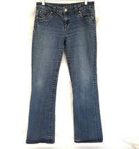 Kut from the Kloth Distressed Denim Bootcut Jeans 10 Raw Hems Stretch 30x32 Logo - £15.48 GBP