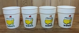 Lot Of 4 2001 Masters Golf Tournament Augusta National Drinking Cups Tig... - £21.95 GBP