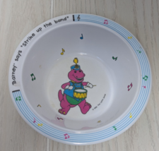 Barney Dinosaur Melamine Bowl vintage Marching Strike Up the Band 1992 v... - $6.92