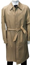 Raincoat Man Cotton Blend Classic Size 52 Vintage handcrafted Colour Khaki New - £112.60 GBP