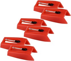 Pack Of 6 Standard Record Player Needles Replacement For Turntables With - £26.59 GBP