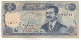 Iraq, 100 Dinar, 1994, Central Bank of Iraq, Saddam Hussain, XF+, Rare - $13.94