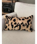 4 Rectangles Leopard Print Lumbar Cowhide Cushion Cover - Size: 20x12in ... - €84,53 EUR